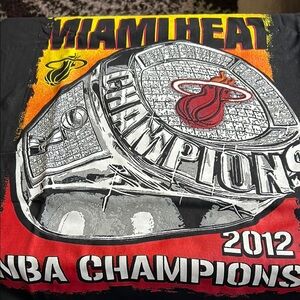 Vintage Miami Heat NBA Champions 2012 T-Shirt size 6x big